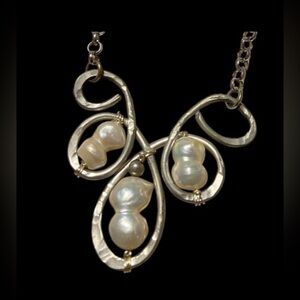 Cultured Pearl Artisan Necklace #9236